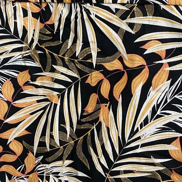 NWT Free Planet Tropical Palm Leaf Button Up Shirt Men's Size 1X Short Sleeve - Picture 7 of 12